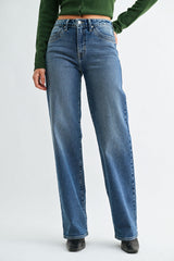 Double Pocket Wide Leg Jeans Medium