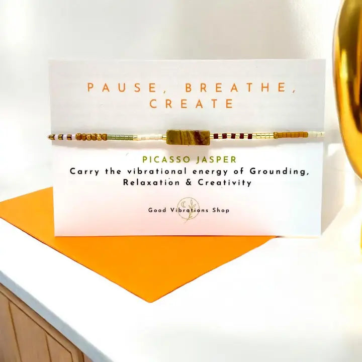 Higher Self Care Bracelet + Pause, Breathe, Create