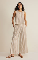 Sloane Knit Striped Tank Cloud