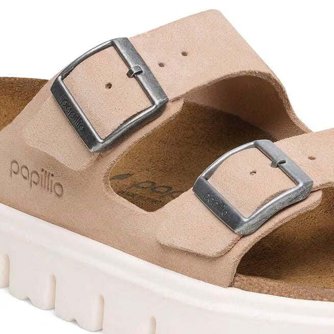Arizona Chunky Suede Sandals Warm Sand