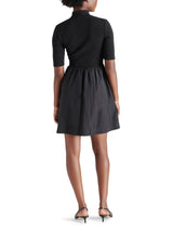 Berlina Mix Media Mini Dress Black