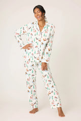 Flannel PJ Set Sleigh All Day