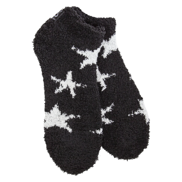 Cozy Cloud Low Socks Star Black