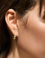Floret Hoop Earrings - 15mm
