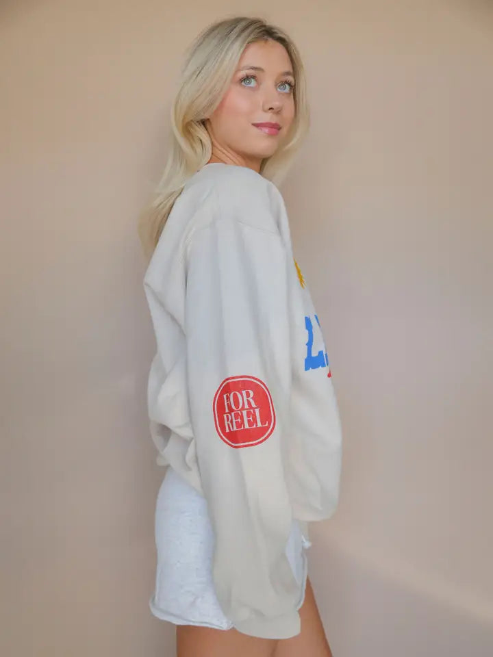 Lake It Easy Sweatshirt Bone