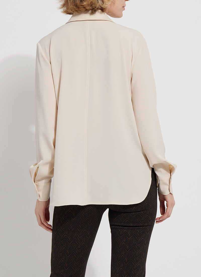 Parker Button Down Shirt Light Almond