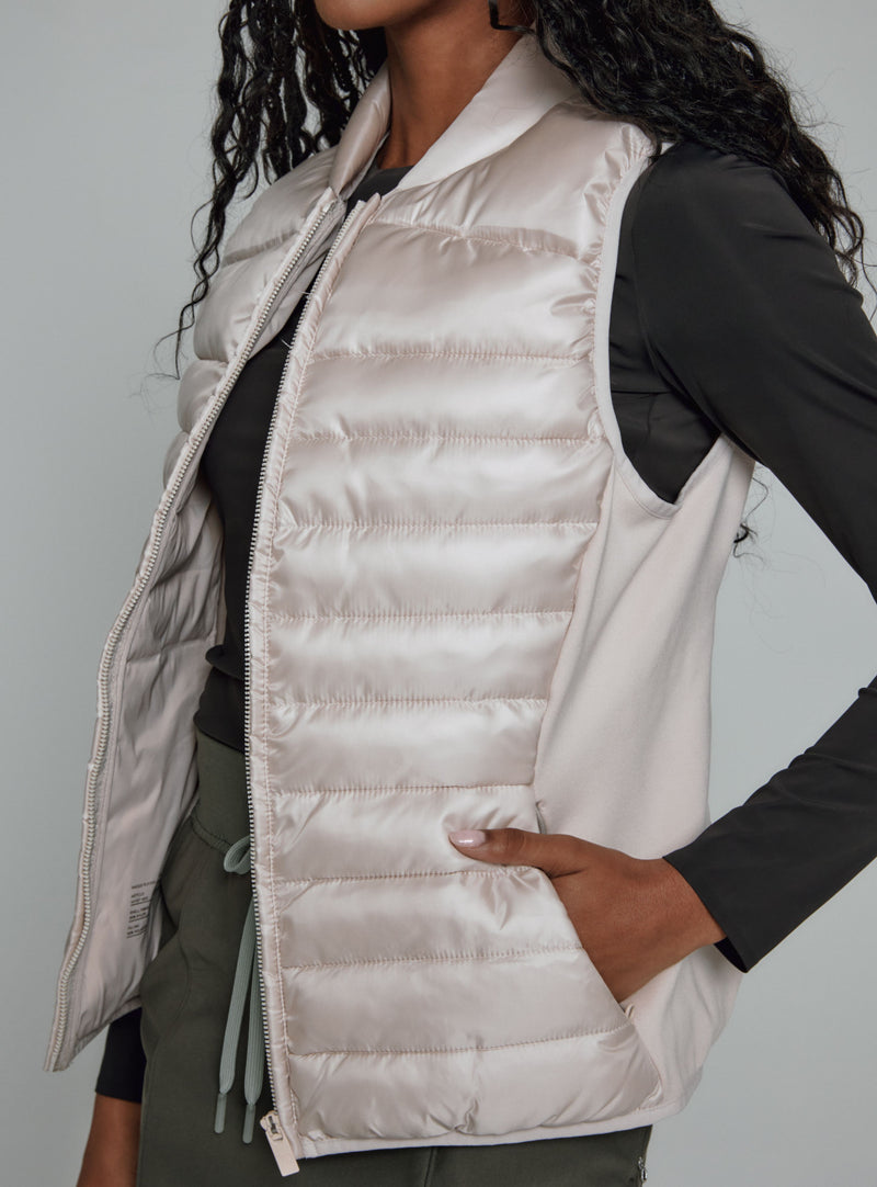 Andes Puffer Vest Pearl