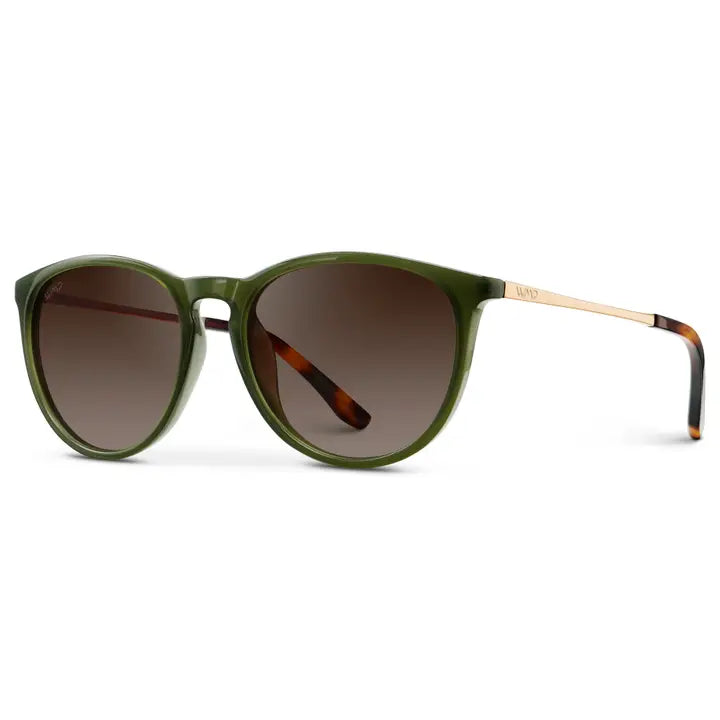 Drew Sunglasses Olive Green | Brown