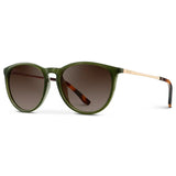 Drew Sunglasses Olive Green | Brown