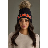 Game Day Pom Hat Black + Orange
