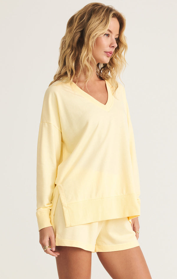 Vneck Weekender Top Mellow Yellow