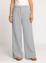 Maia Pants Ivory Blue