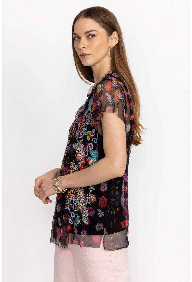 Rheia Mesh Blouse