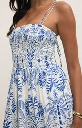 Nadine Palm Maxi Dress Nautical