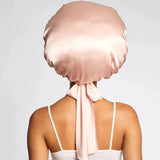 Oversized Satin Bonnet Blush
