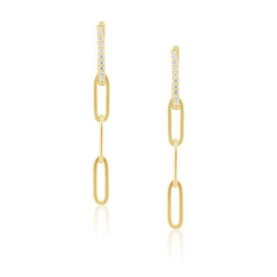 Nina CZ Drop Earrings