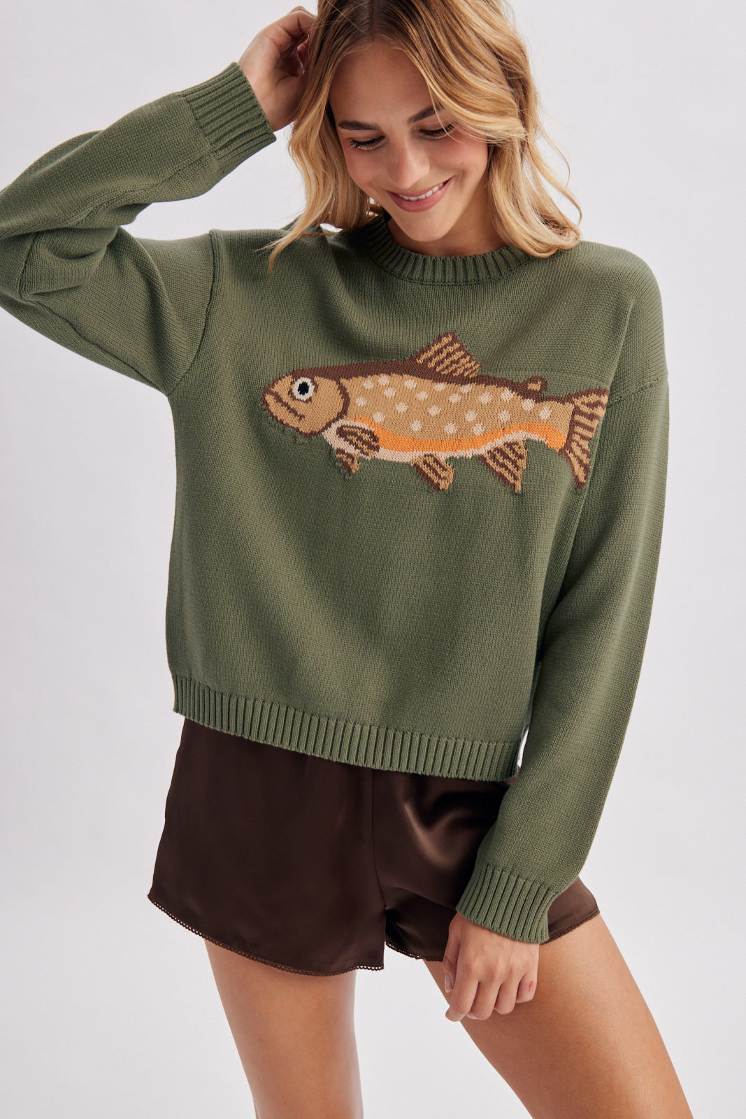 Spring Trout Sweater Olive