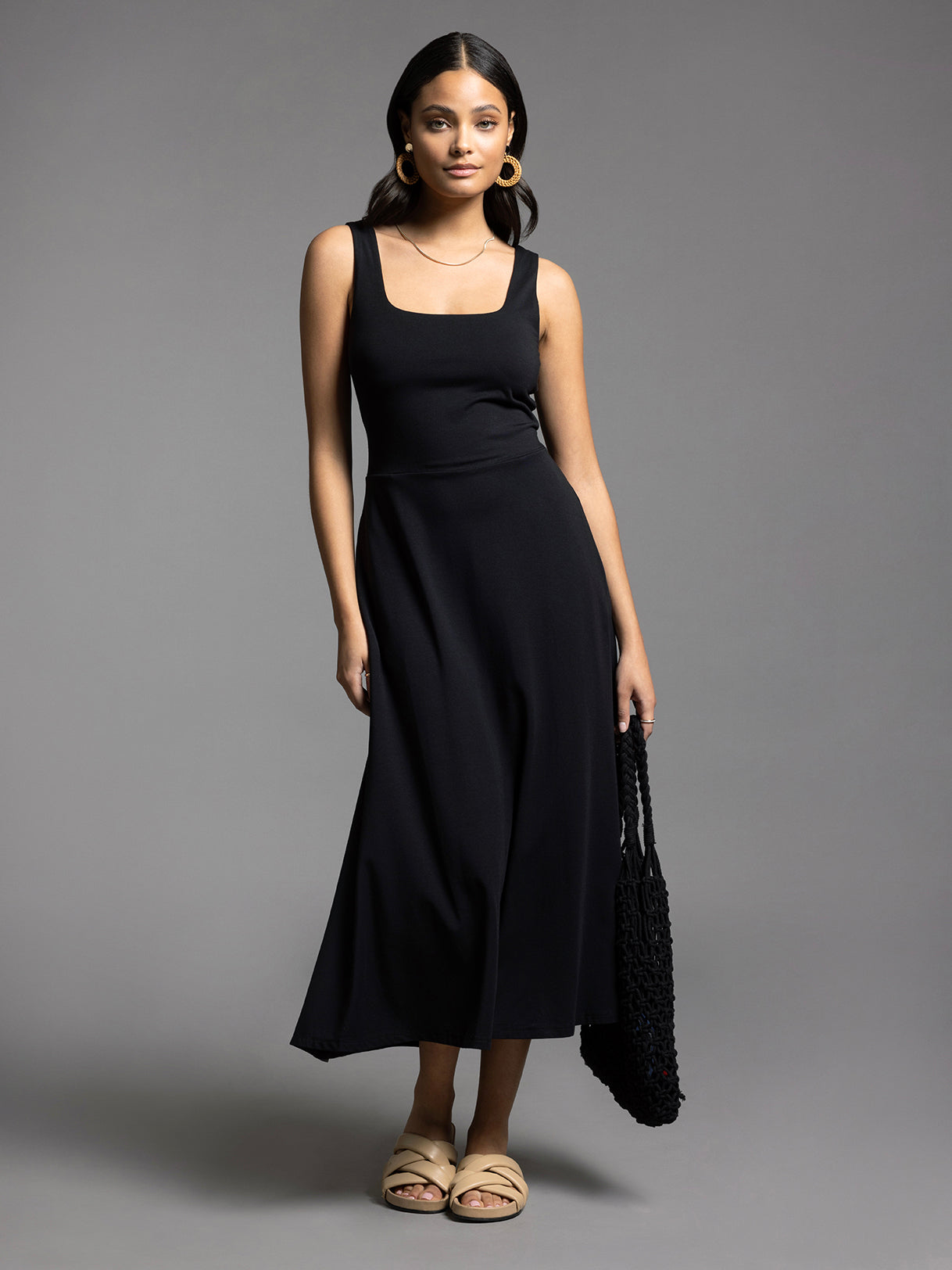 Tori Fit 'N Flare Dress Black