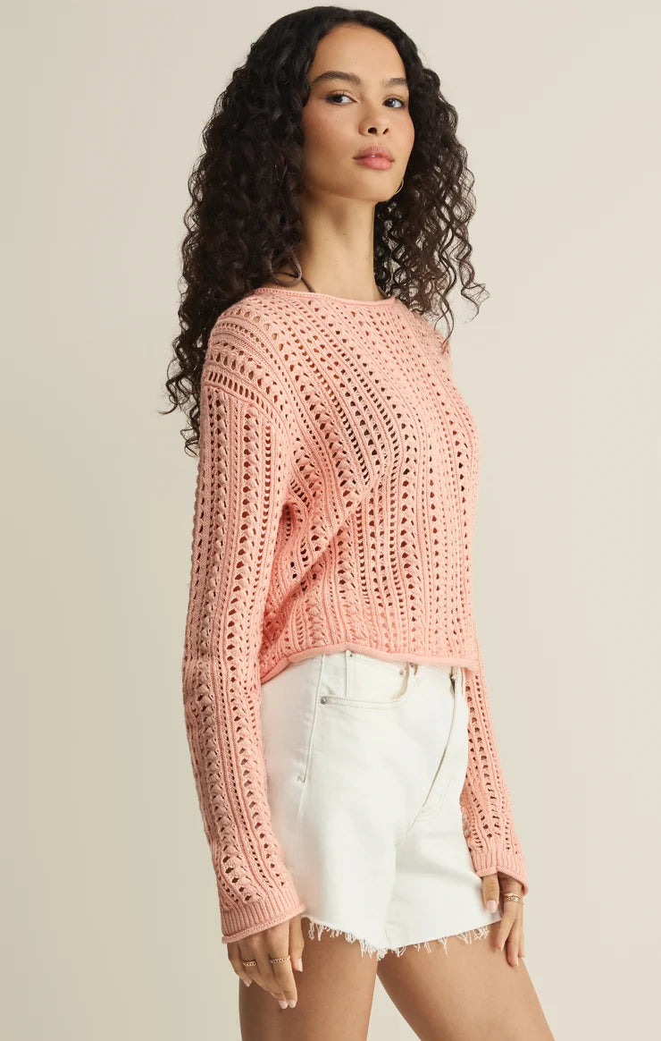 Upland Crochet Sweater Bellini