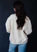 Always Cold Boucle Sweatshirt Tan