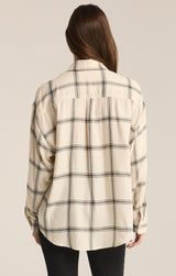River Plaid Button Up Shirt Sea Salt