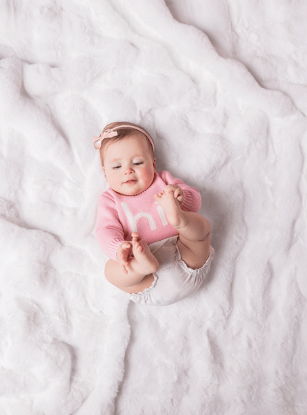 Hi. Baby Sweater Girl