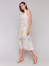 Printed Sleeveless Vneck Dress Lemonade