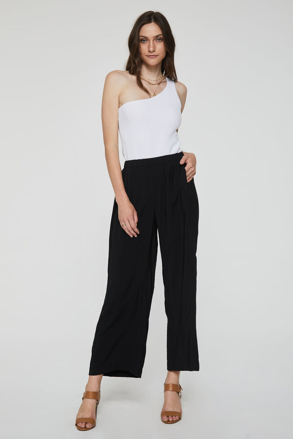 Paris Relaxed Pull On Pants Black