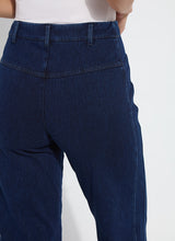 Layton Wide Leg Crop Pants Dark Indigo