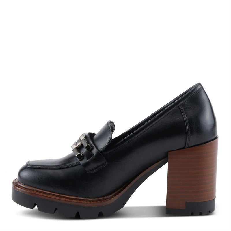 Dajah Heeled Loafers Black