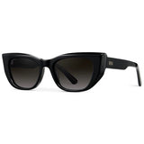 Evelyn Sunglasses Black | Oak Brown Gradient