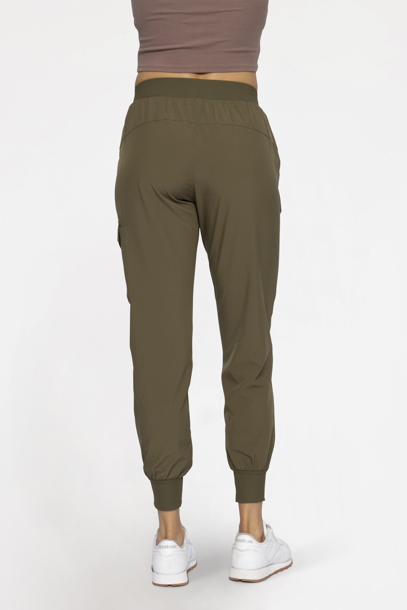 High Waist Active Joggers Ivy Green