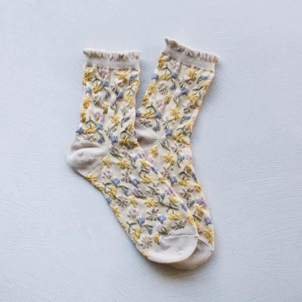 Love Floral Casual Socks