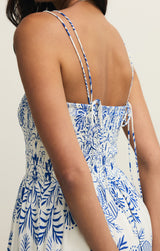 Nadine Palm Maxi Dress Nautical