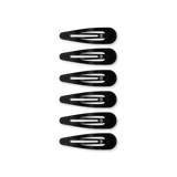 Teleties Snap Clips - 6 Pack Jet Black