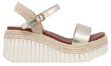 Yanis Platform Sandal Gold