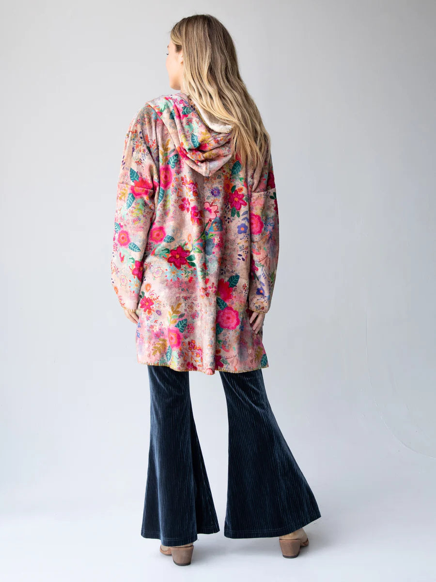 Blanket Kimono Taupe Ditsy
