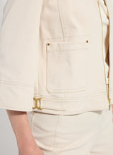 Nylah Detail Crop Jacket Crisp Chino