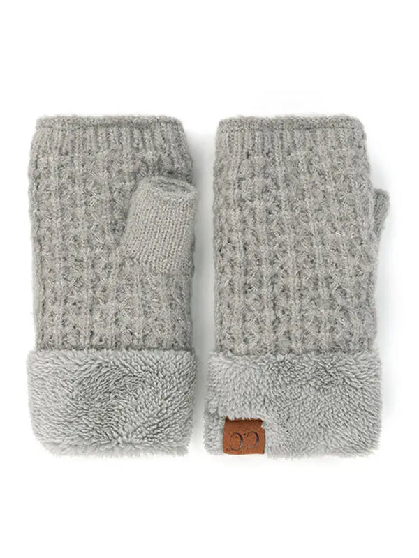 CC Smocking Stitch Pattern Fingerless Gloves