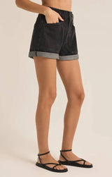 Odin Denim Shorts Black
