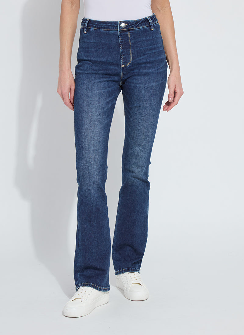 Estelle Everyday Flare Jeans Dark Midwash