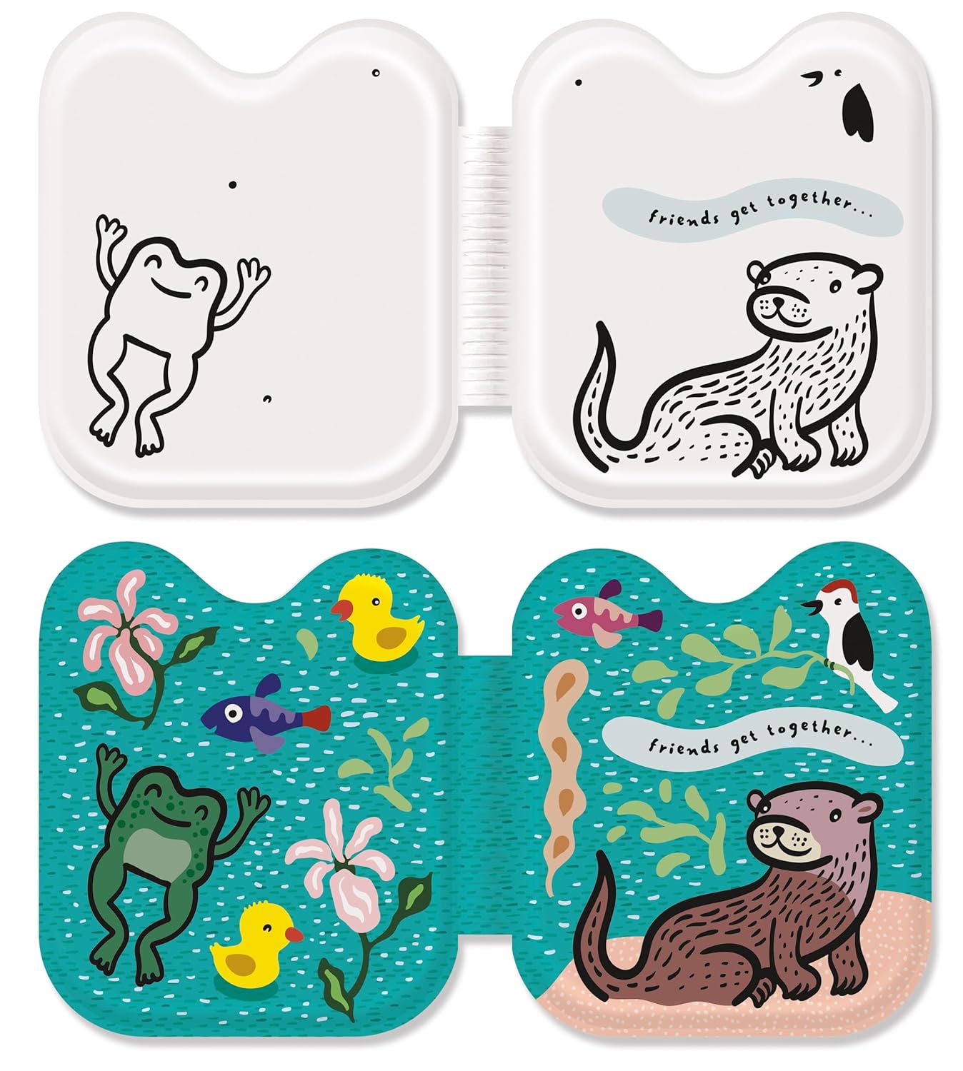 Frog & Friends: Color Changing Bath Book