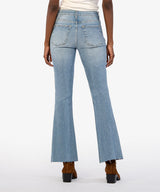 Stella High Rise Raw Hem Flare Jeans Priorities