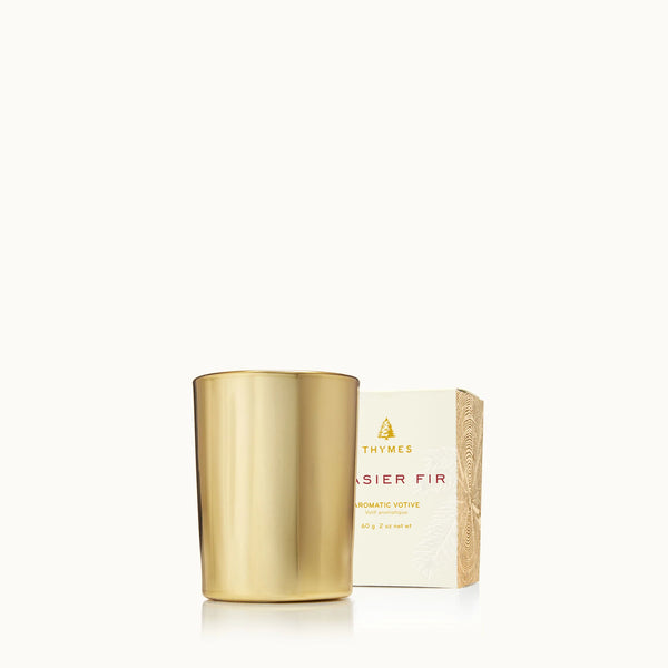 Frasier Fir Gilded Votive Candle - Gold 2 OZ