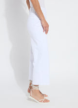 Layton Wide Leg Crop Pants White