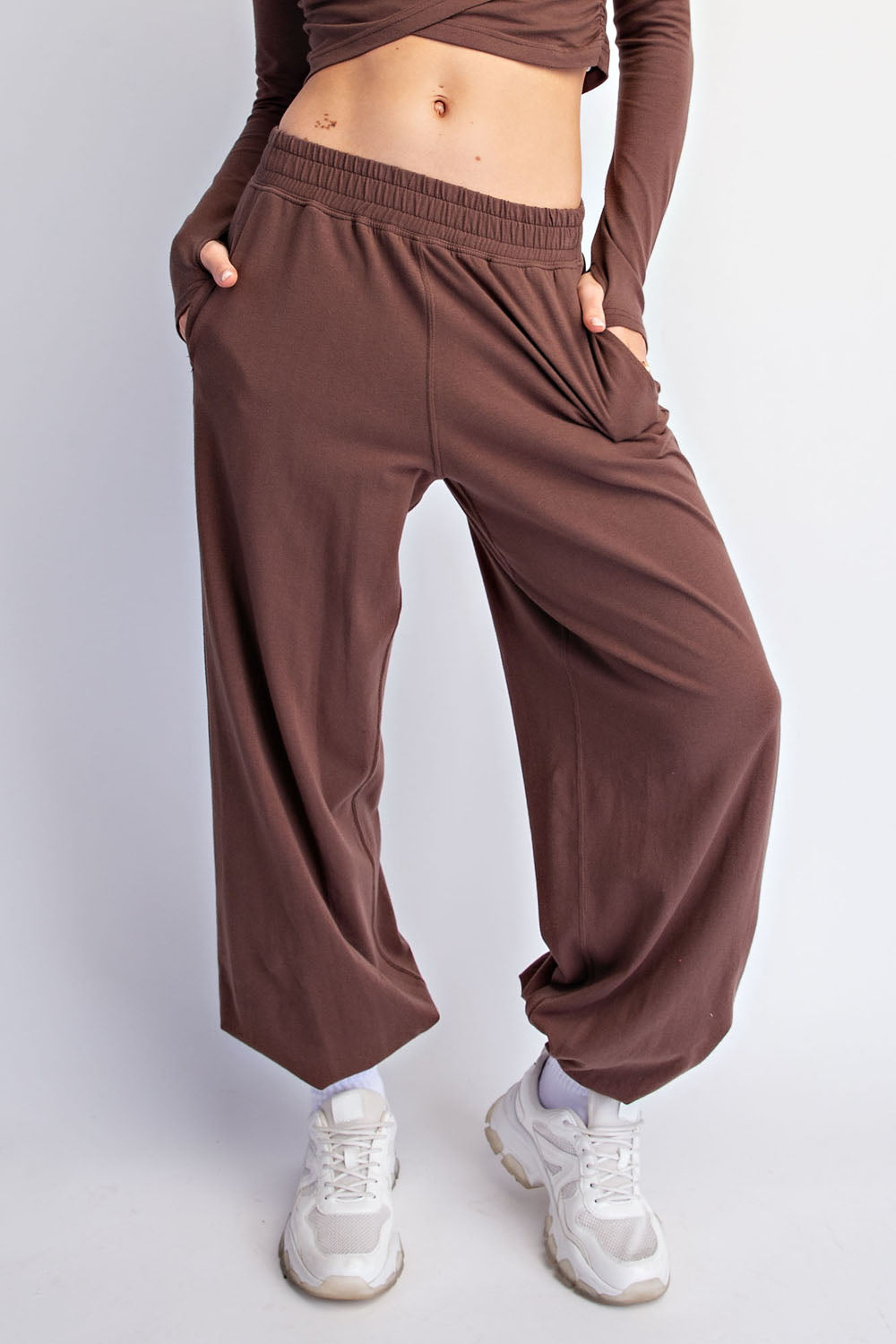 Wanderer Long Sleeve Crossover Set Mocha