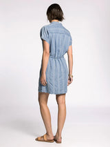Natalia Dress Daisy Stripe
