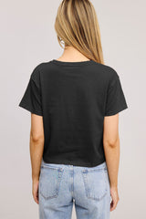 Hold My Beer Cowgirl Vintage Graphic Tee Black