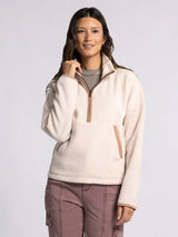 Lohan Quarter Zip Warm Taupe