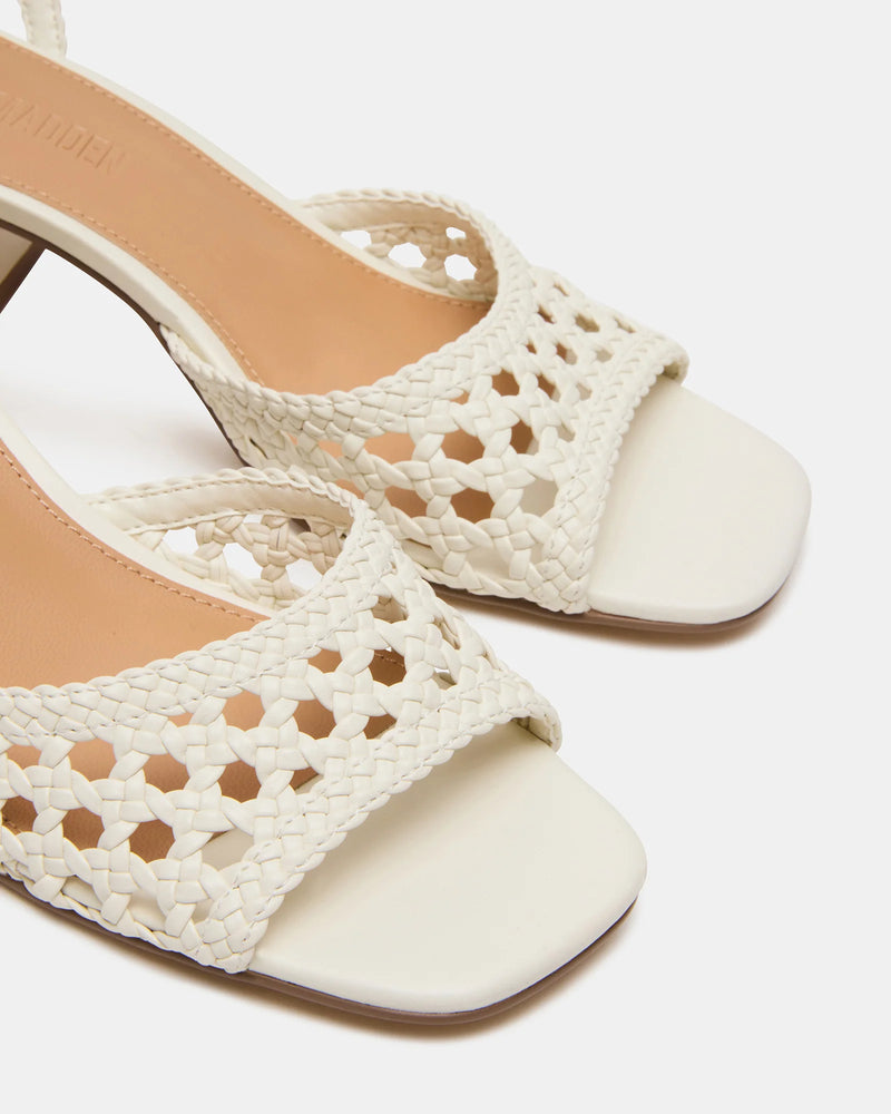 Soleil Heeled Sandals Bone